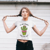 かわいいサボテン引用文の女性Tシャツ Tシャツ