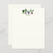 かわいいサボテン鉢植え私のサボテンが大好き (正面/裏面)