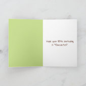 かわいいサボテン80誕生日 カード (内部)