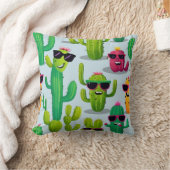 かわいいサボテン クッション (ブランケット)
