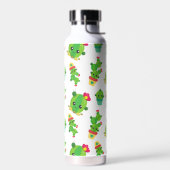 かわいいサボテン、グリーンサボテン、サボテン柄 ウォーターボトル (左面)