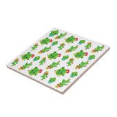 かわいいサボテン、グリーンサボテン、サボテン柄 タイル (側面)