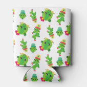 かわいいサボテン、グリーンサボテン、サボテン柄 缶クーラー (裏面)