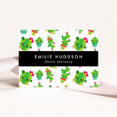 かわいいサボテン、グリーンサボテン、フローリィ、花屋 名刺