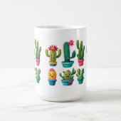 かわいいサボテン コーヒーマグカップ (中央)