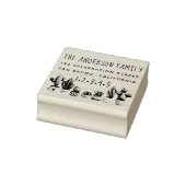 かわいいサボテン |ファミリカスタムー名と差出人住所 ラバースタンプ (スタンプ)