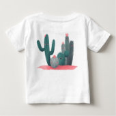 かわいいサボテン ベビーTシャツ (裏面)