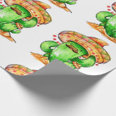 かわいいサボテン ラッピングペーパー (角)