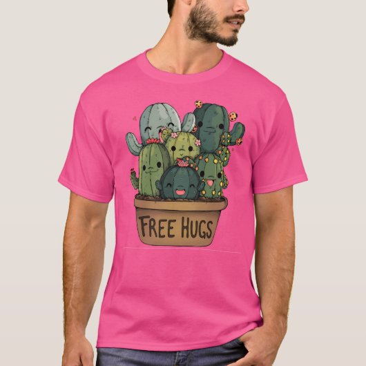 かわいいサボテン Tシャツ (正面)