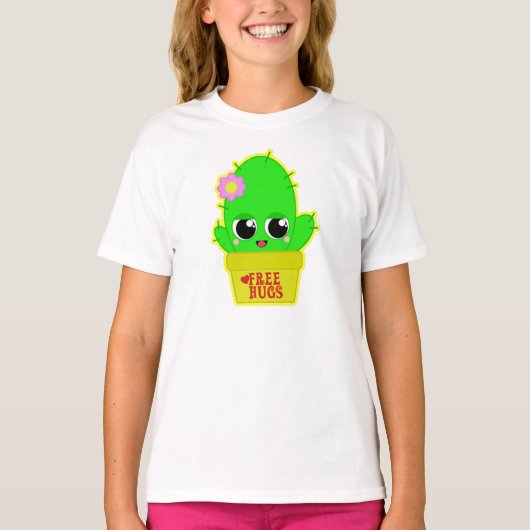 かわいいサボテン Tシャツ (正面)