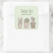 かわいいサボトリオ着てジュエリーありがとう スクエアシール (バッグ)