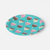 かわいいサマーアイスロリーポピュシクルネコ ペーパープレート (アングル)
