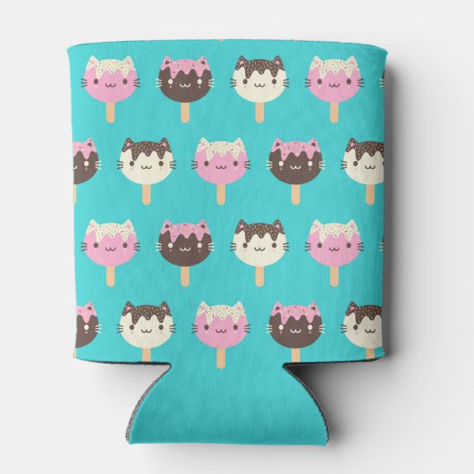 かわいいサマーアイスロリーポピュシクルネコ 缶クーラー (裏面)