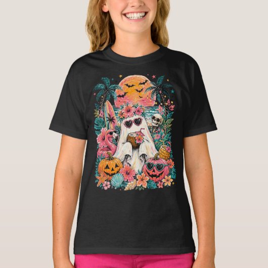 かわいいサマーウィーンの幽霊 Tシャツ (正面)