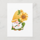 かわいいサマーガーデン格言ひまわり付き ポストカード (正面)