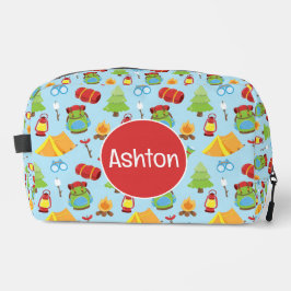 かわいいサマーキャンプパターン ドップキット