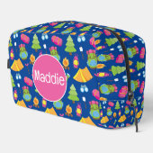 かわいいサマーキャンプパターン ドップキット (右コーナー)