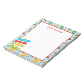 かわいいサマーキャンプパターン ノートパッド (回転)