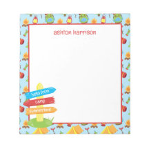 かわいいサマーキャンプパターン