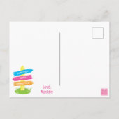 かわいいサマーキャンプパターン ポストカード (裏面)