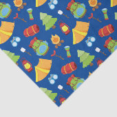 かわいいサマーキャンプパターン 薄葉紙 (詳細)