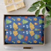 かわいいサマーキャンプパターン 薄葉紙 (ギフト)