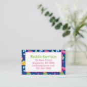 かわいいサマーキャンプパター連絡ンカード 名刺 (スタンド正面)