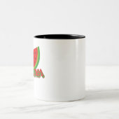 かわいいサマーバカイモードシルスイカ ツートーンマグカップ (中央)