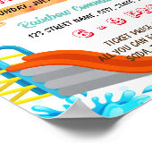 かわいいサマーパークテーマチラシ ポスター (角)