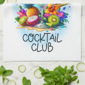 かわいいサマービーブカクテルクラブ キッチンタオル (折り畳み)