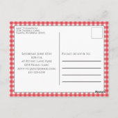 かわいいサマーピクニックトレンディークックアウトお洒落 ポストカード (裏面)