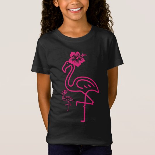 かわいいサマーフラミガーリーンゴ Tシャツ (正面)
