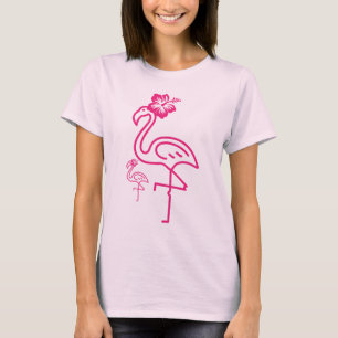 かわいいサマーフラミガーリーンゴ Tシャツ
