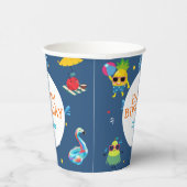 かわいいサマープールフルーツキャラクター誕生日パーティー 紙コップ (右)
