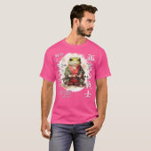 かわいいサムライカエル戦士日本の忍者カエル川 Tシャツ (正面フル)