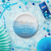 かわいいサメと海 |ベビーシャワー紙プレート ペーパープレート (パーティー)