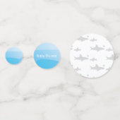 かわいいサメと海 |赤ちゃんシャワー コンフェッティ (正面)