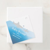 かわいいサメと海 |赤ちゃんシャワー フェイバータグ (インサイチュ)