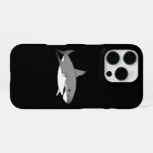 かわいいサメのキャラクターイラスト iPhoneケース (裏面横)