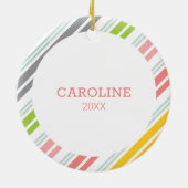 かわいいサメのクリスマスツリー セラミックオーナメント (裏面)