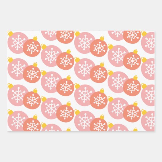 かわいいサメのクリスマスツリー ラッピングペーパーシート (正面3)