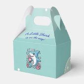 かわいいサメのベビーシャワー　ブルーキュート フェイバーボックス (裏面サイド)