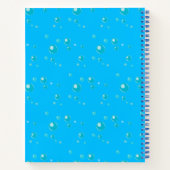 かわいいサメの漫画の水中ブルーシー海魚 ノートブック (裏面)