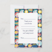 かわいいサメの種が埋まる サンキューカード (正面)