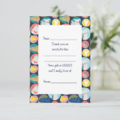 かわいいサメの種が埋まる サンキューカード (スタンド正面)