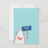 かわいいサメの種が埋まる サンキューカード (裏面)