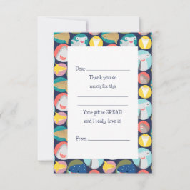 かわいいサメの種類を記入してください サンキューカード