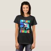 かわいいサメの誕生日5歳の男の子と女の子5歳の誕生日 Tシャツ (正面フル)