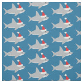かわいいサメサンタハットクリスマス ファブリック (見本)