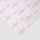 かわいいサメピンク白 |ベビーシャワーティッシュペーパー 薄葉紙 (詳細)